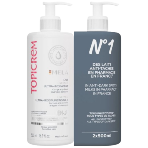 Topicrem mela unifying ultra-moisturising milk + spf 15 (500ml)